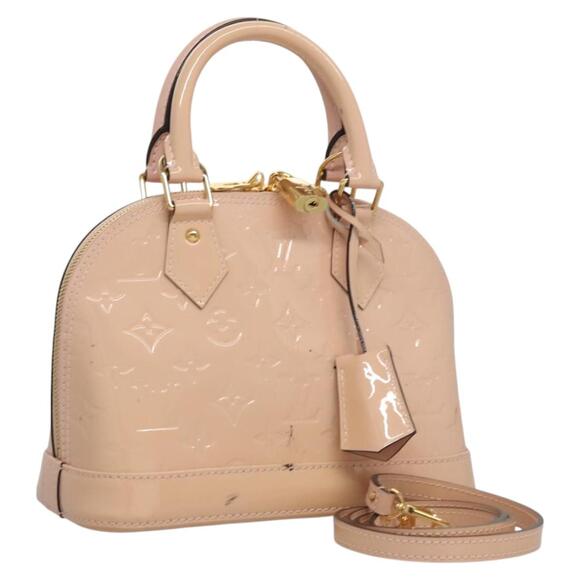 LOUIS VUITTON Vernis Alma BB Hand Bag Pink Rose Valerine M50415 - Picture 1 of 16
